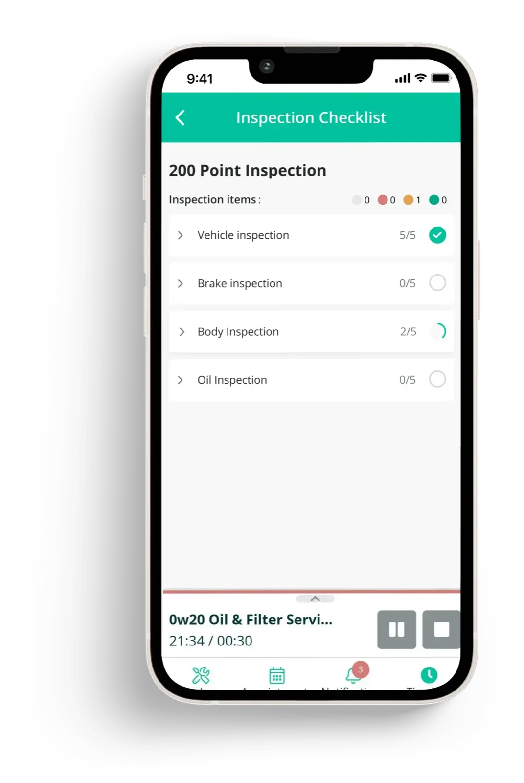 Hi-fi DVI, 200-point inspection checklist
