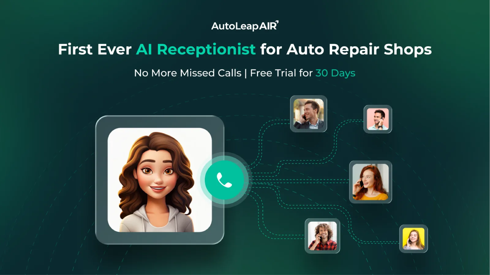 AIR launch banner, First Ever AI Receptionist