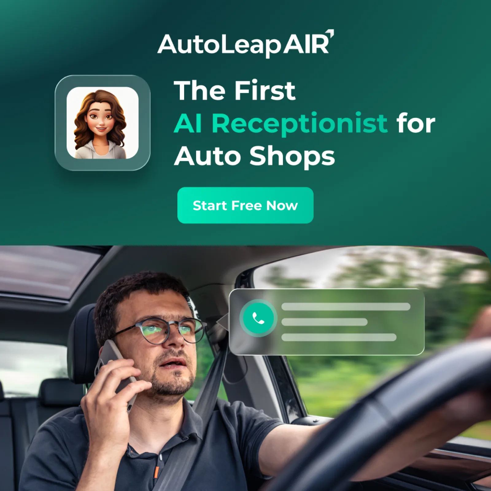 AIR campaign, first AI receptionist for auto shops