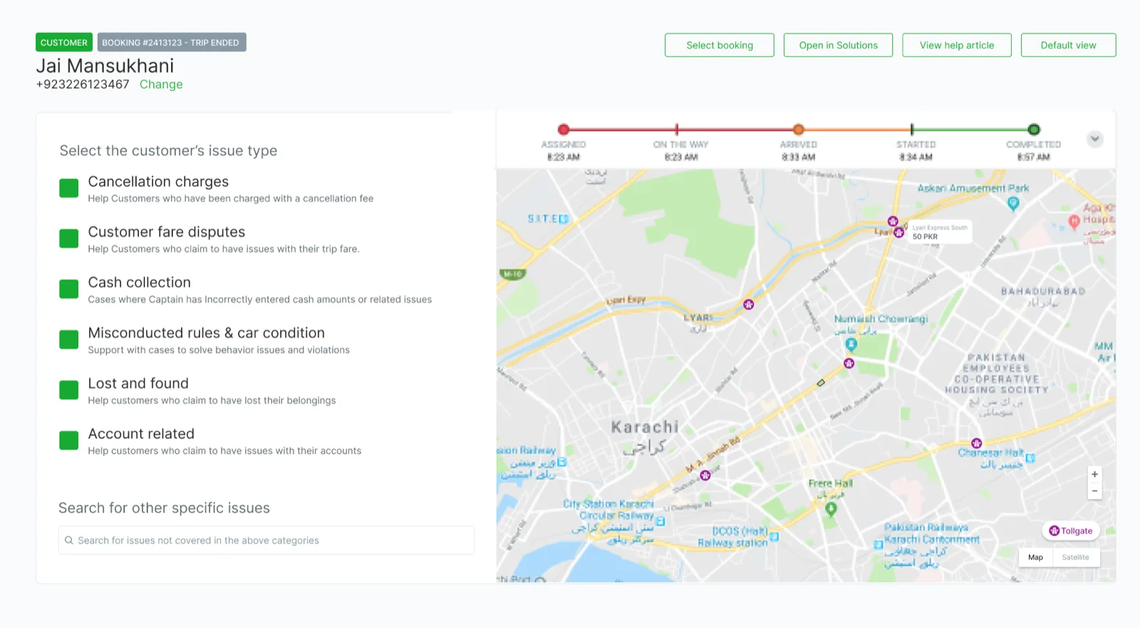 User flow detail