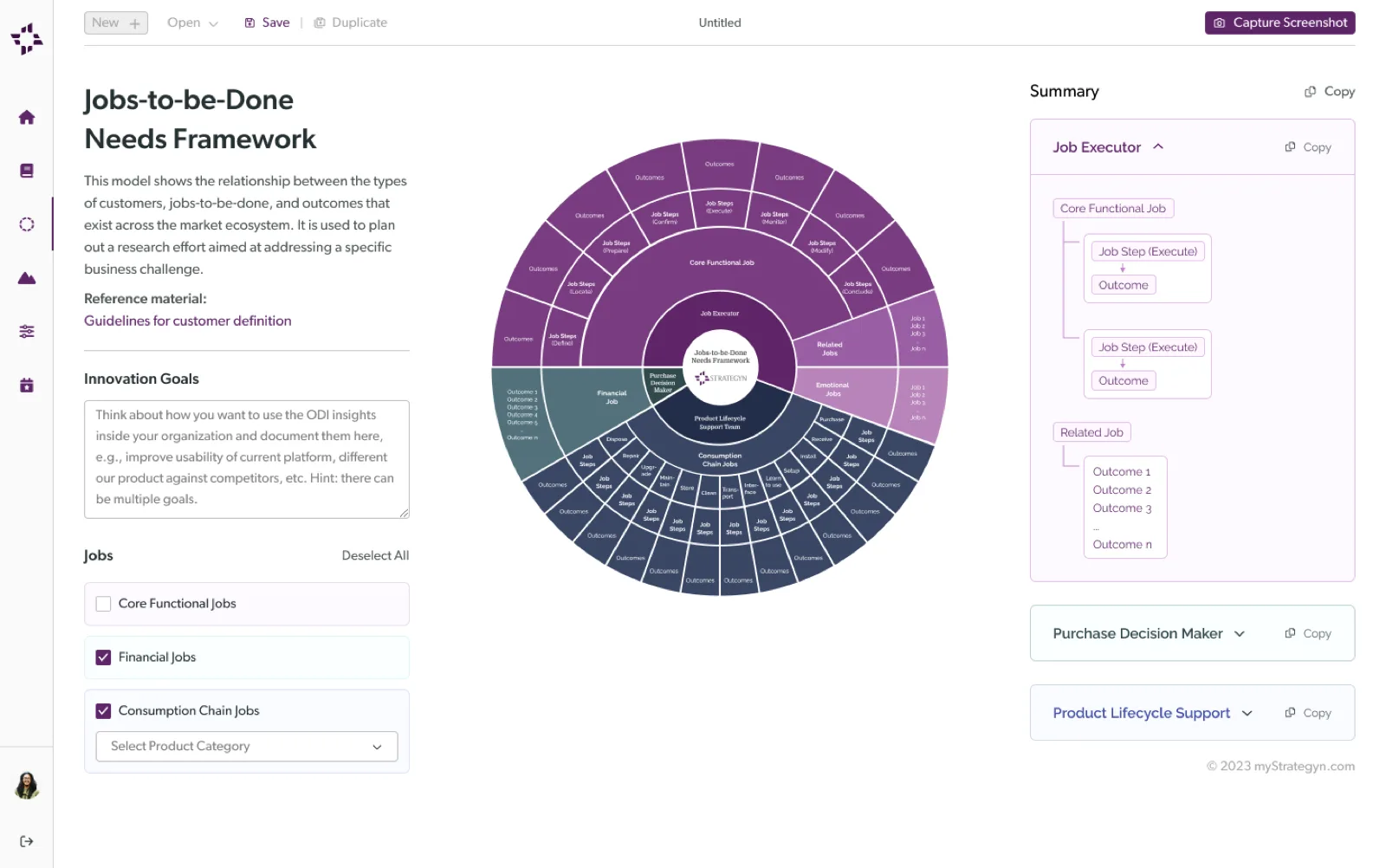 The Needs Assessment Tool: mapping job executors, purchase decision-makers & su