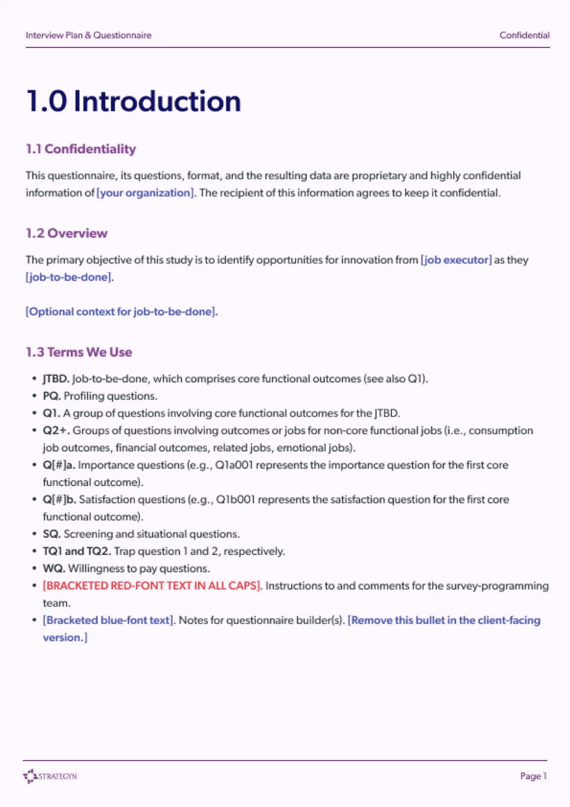 A4 deliverable