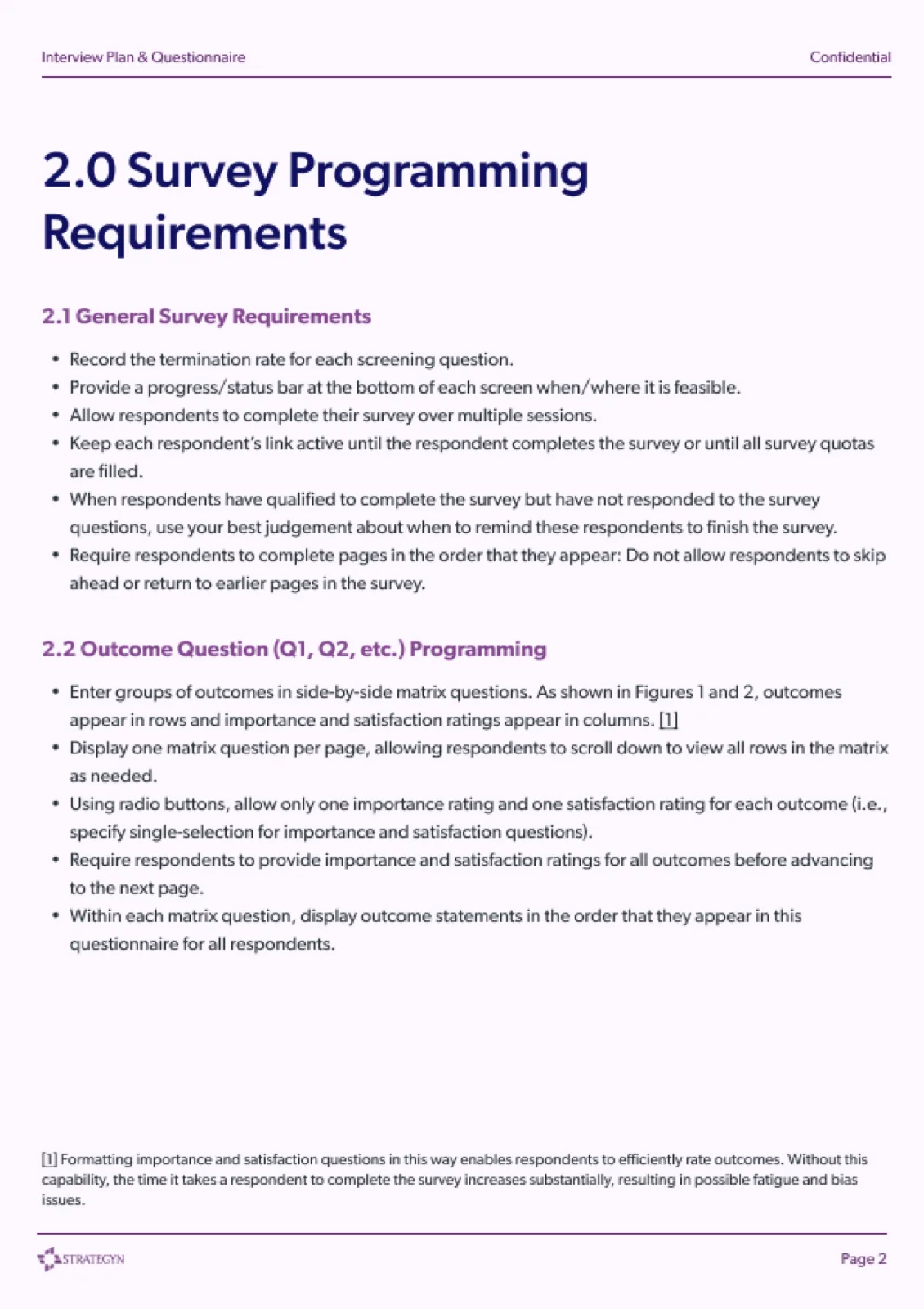 A4 deliverable